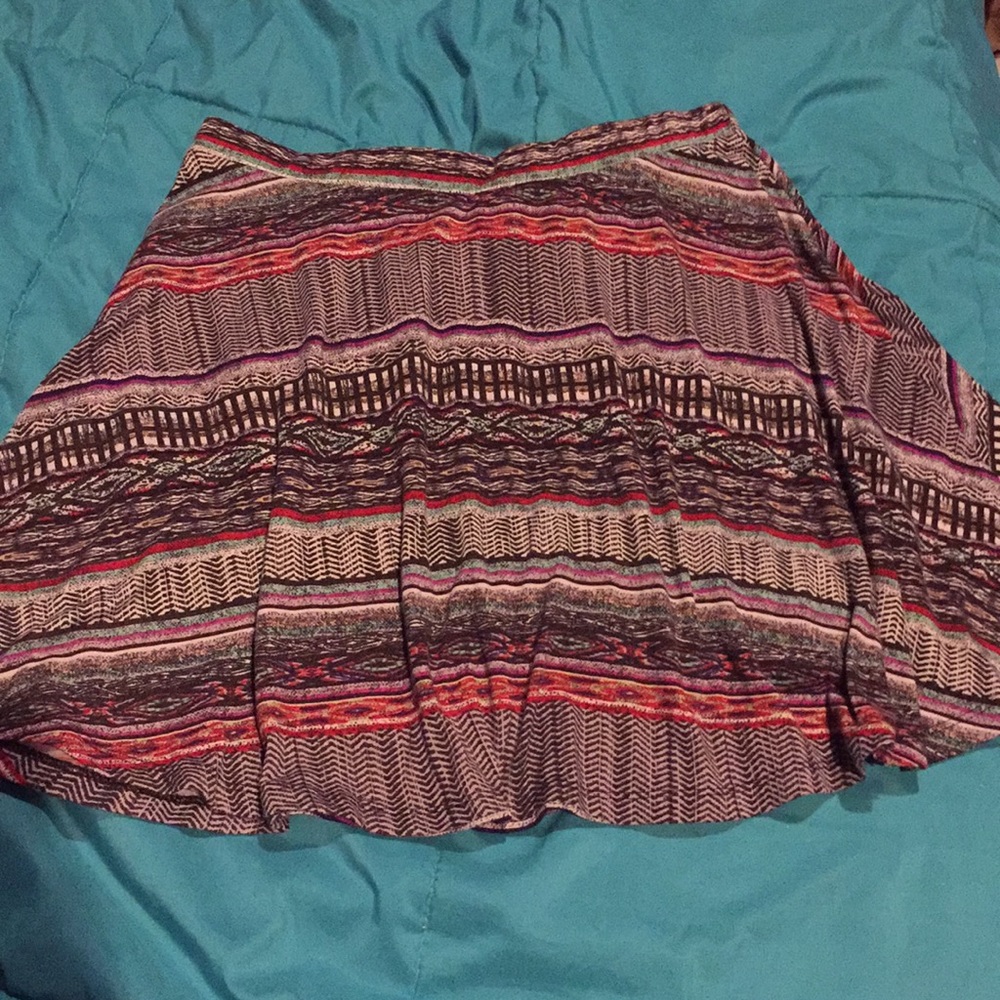 Adorable aztec print circle skirt